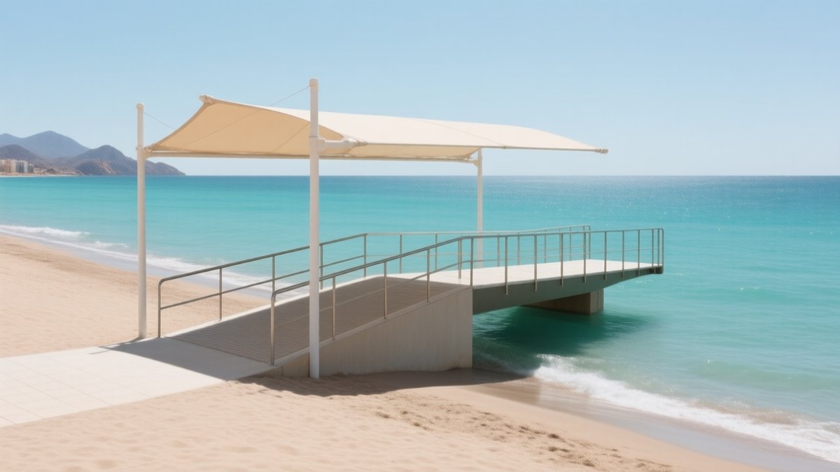 Playa accesible para personas con movilidad reducida 2
